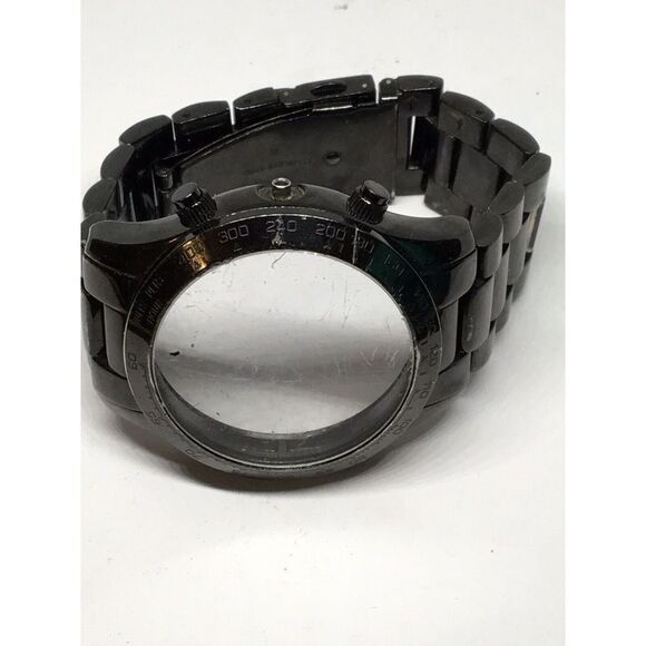 Authentic Michael Kors Watch Parts Links Case Band 18mm Silver A649 - Picture 3 of 6